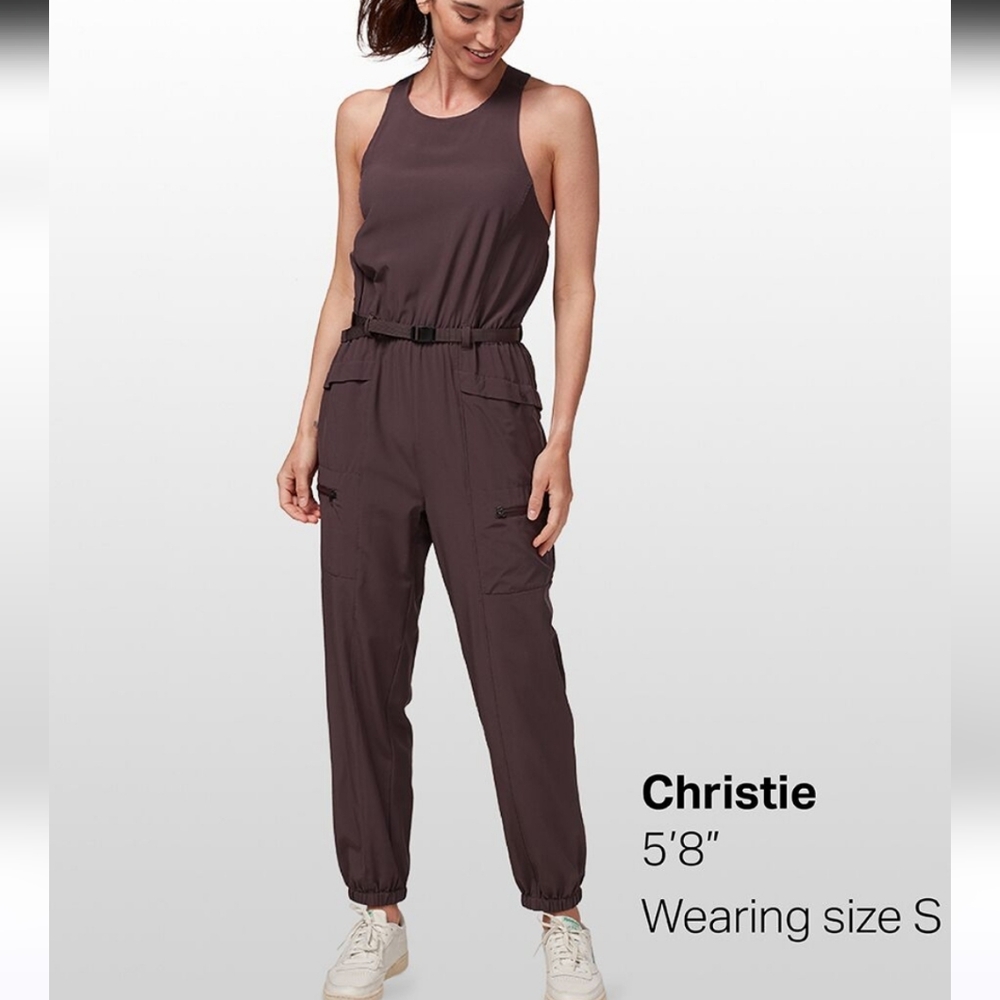 Patagonia Women's Fleetwith Belted Jumpsuit | Basalt Brown, Size XS
